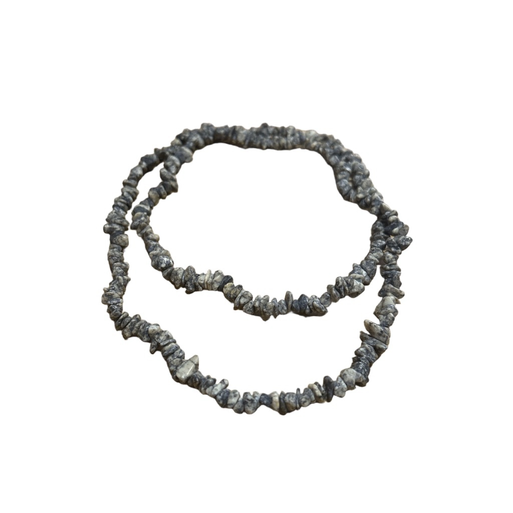Unbranded Gray Stone Chip Necklace One Size 12$